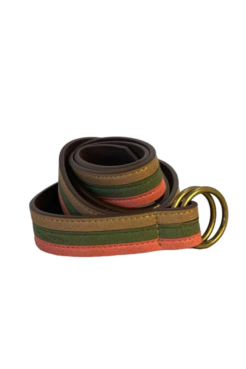 Amalfi Belt | Green Stripe