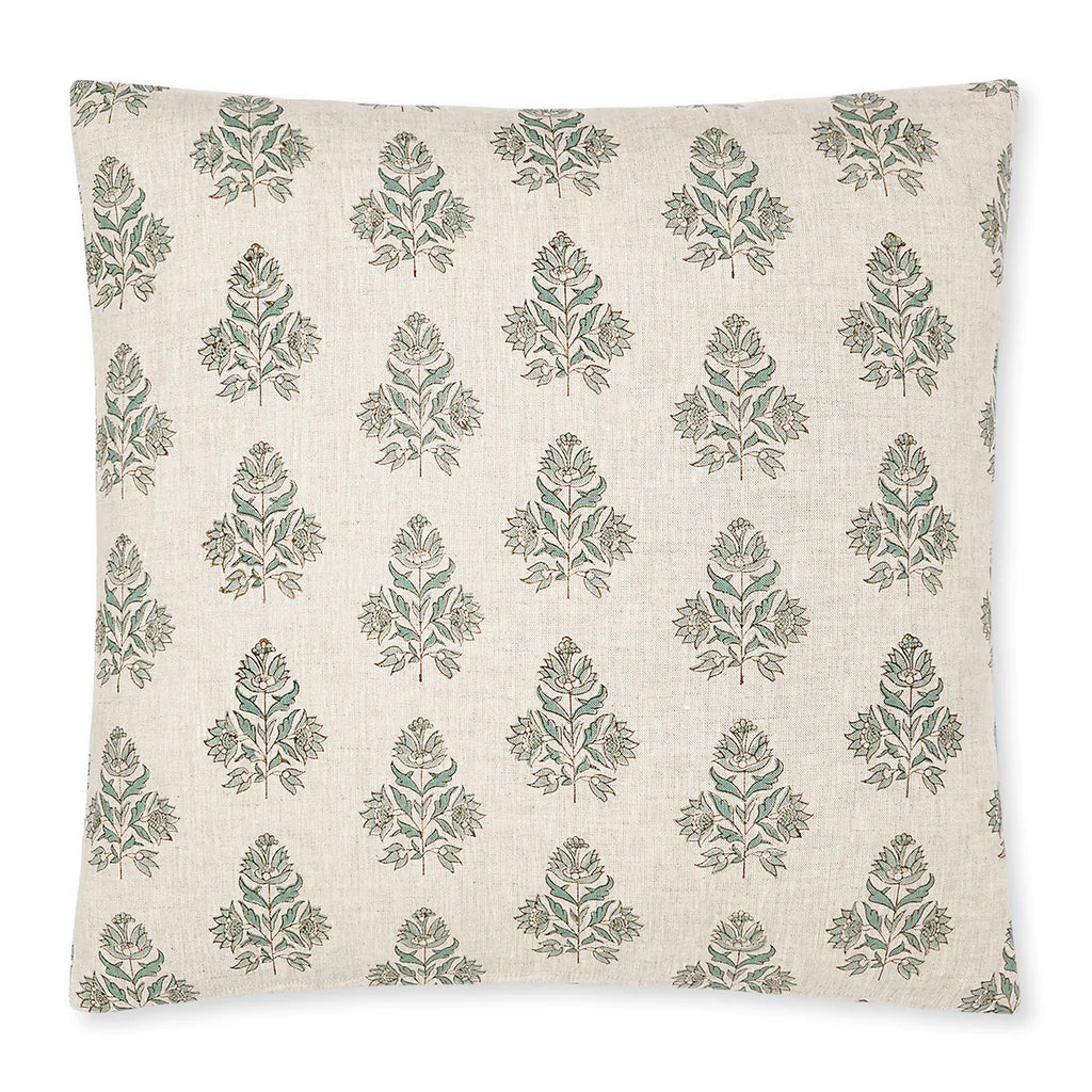 Walter G  Ankara Oak Celadon Linen Cushion | 50x50cm available at Rose St Trading Co