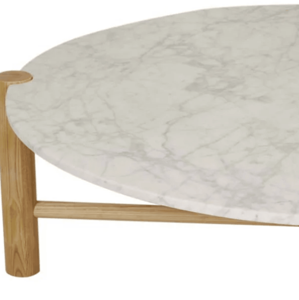 Globe West  Artie Coffee Table | Marble White/Nat Ash available at Rose St Trading Co