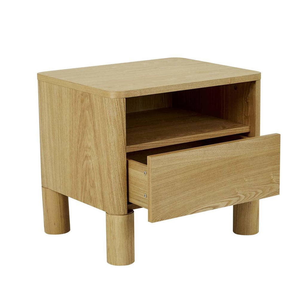 Globe West  Artie Open Bedside | Natural Ash available at Rose St Trading Co