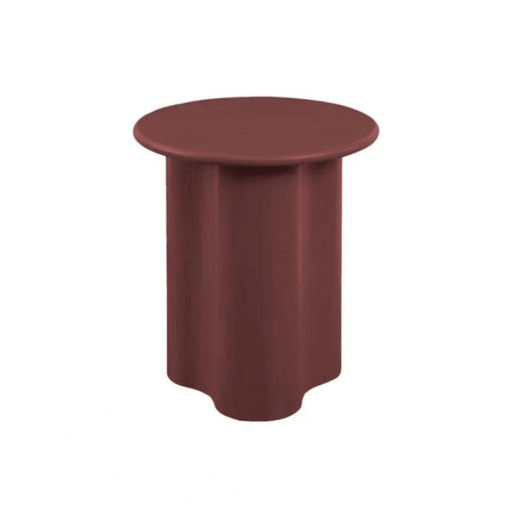 Globe West  Artie Wave Side Table | Merlot available at Rose St Trading Co