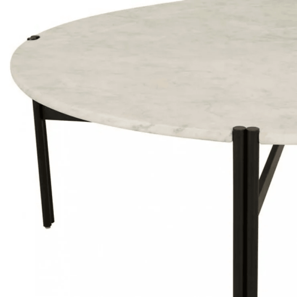 Globe West  Atlas Twin Coffee Table | Matt White/Black available at Rose St Trading Co