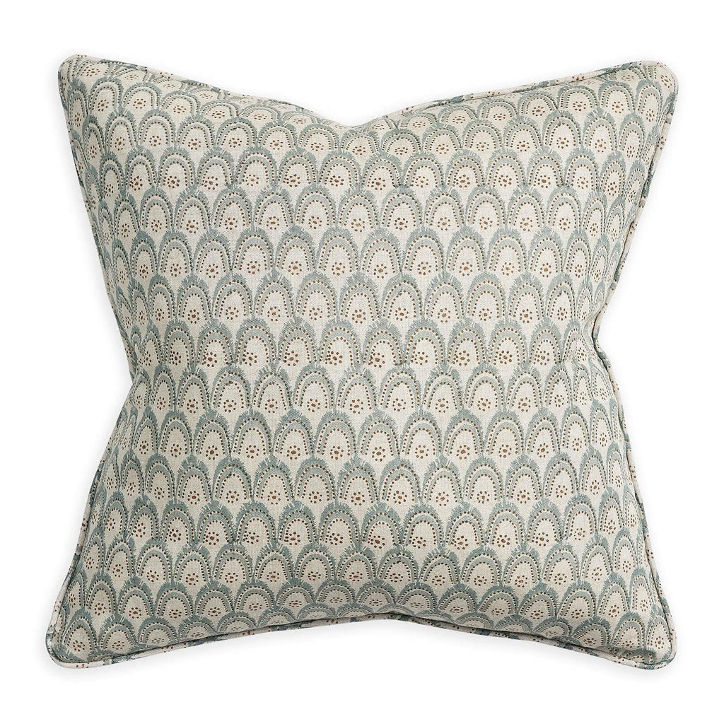 Walter G  Azores Oak Celadon Linen Cushion | 55 x55cm available at Rose St Trading Co