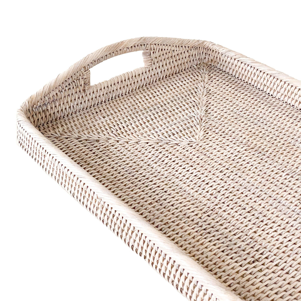 RSTC  Baby Tray with Handles | White Wash available at Rose St Trading Co
