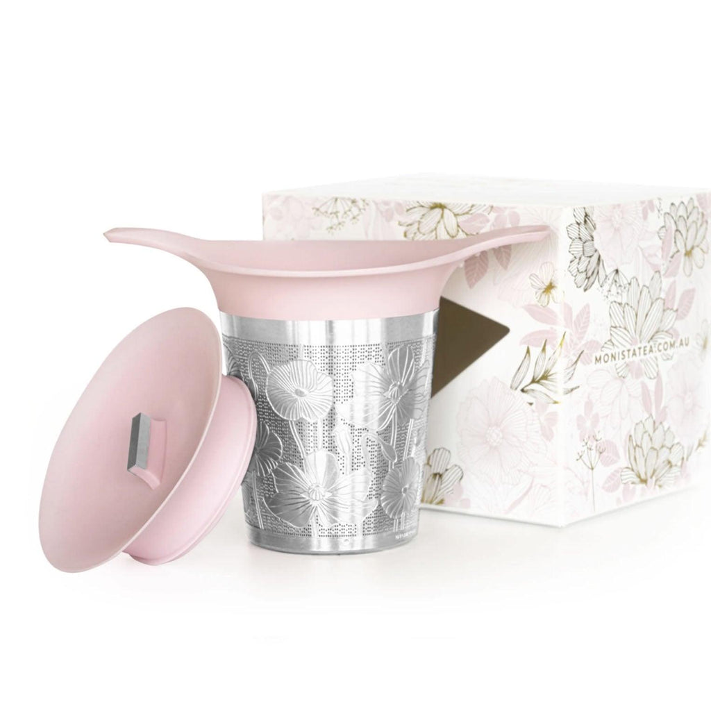 MONISTA TEA CO.  Basket Tea Infuser | Pink available at Rose St Trading Co