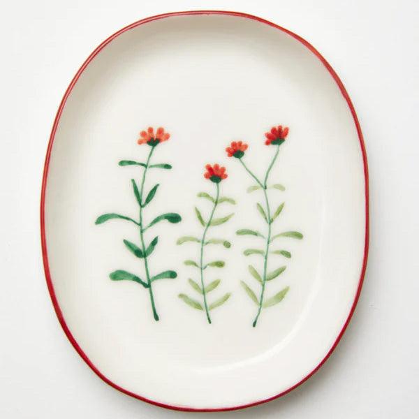 Blossom Red Dish - Rose St Trading Co
