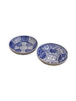 Jonglea  Blue and White Trinket Plate available at Rose St Trading Co