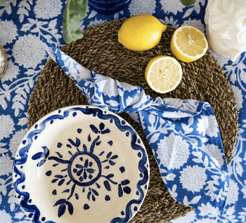 RSTC  Blue Floral Napkins available at Rose St Trading Co