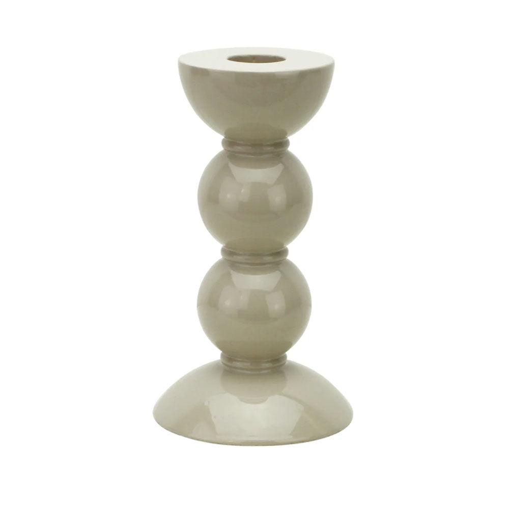 Addison Ross  Bobbin Candlestick 14cm | Cappuccino available at Rose St Trading Co