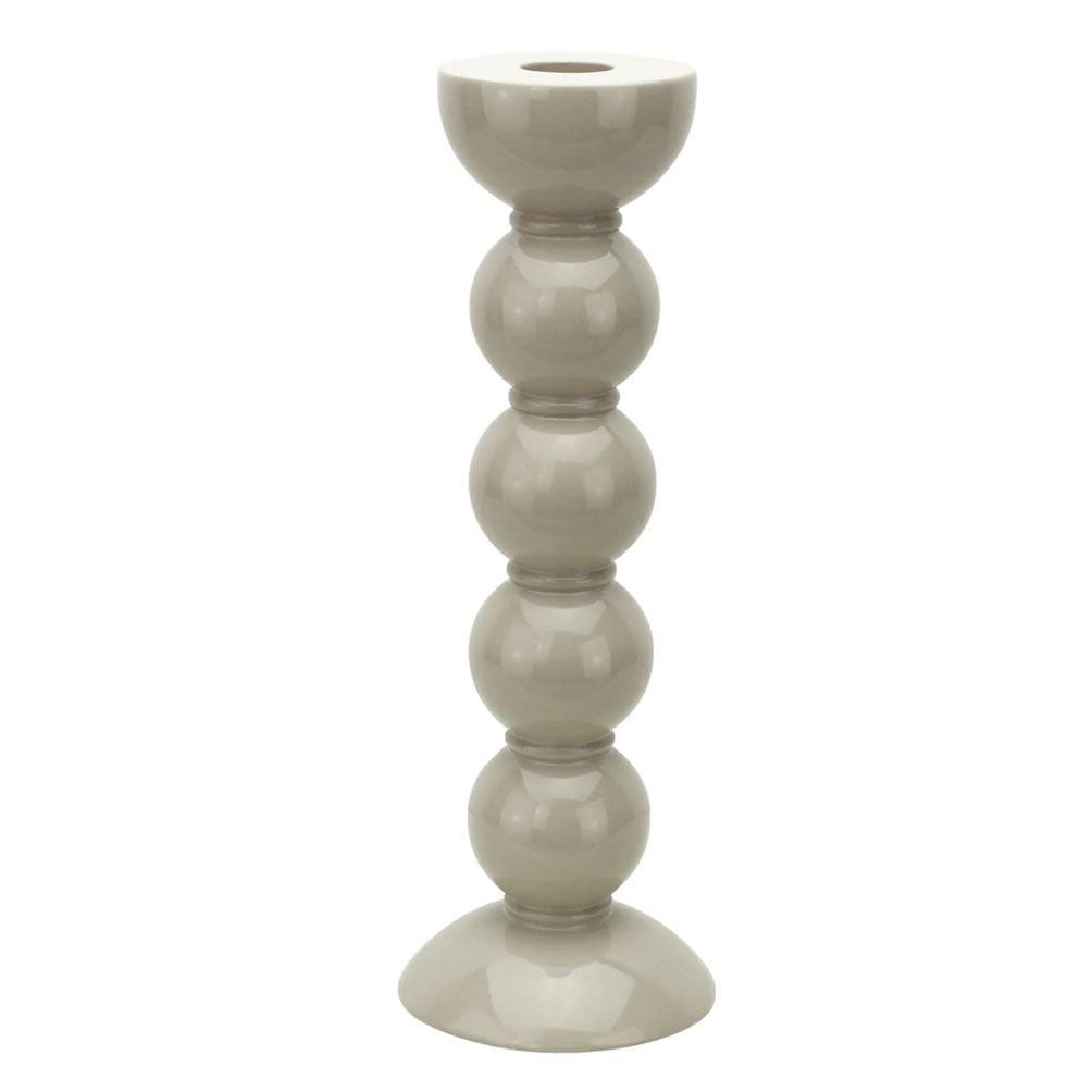 Addison Ross  Bobbin Candlestick 24cm | Cappuccino available at Rose St Trading Co