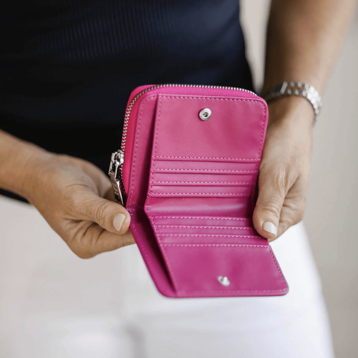 Louenhide  Bobby Wallet |  Hot Pink available at Rose St Trading Co