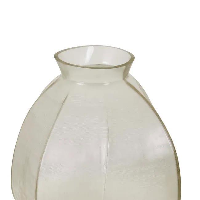 Boden Ridge Low Vase | Snow - Rose St Trading Co