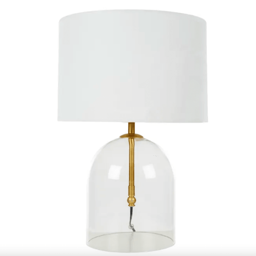 RSTC  Bowen Glass Table Lamp | Clear available at Rose St Trading Co