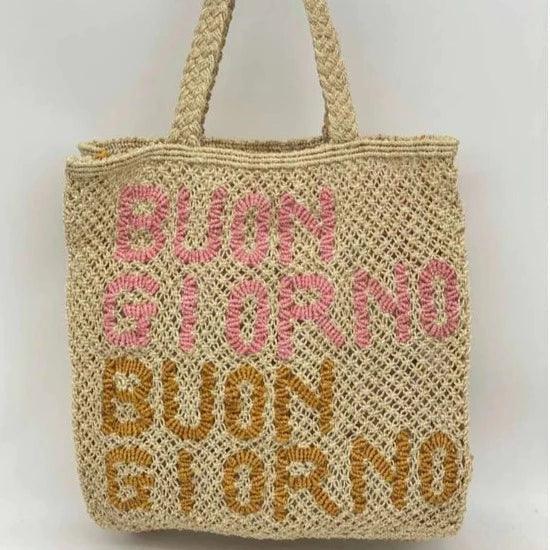 The Jacksons  Buon Giorno Jute Bag available at Rose St Trading Co