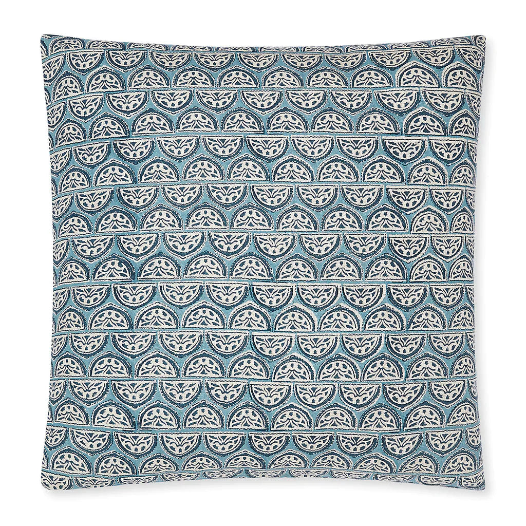 Walter G  Burano Azure Linen Cushion | 50 x 50cm available at Rose St Trading Co