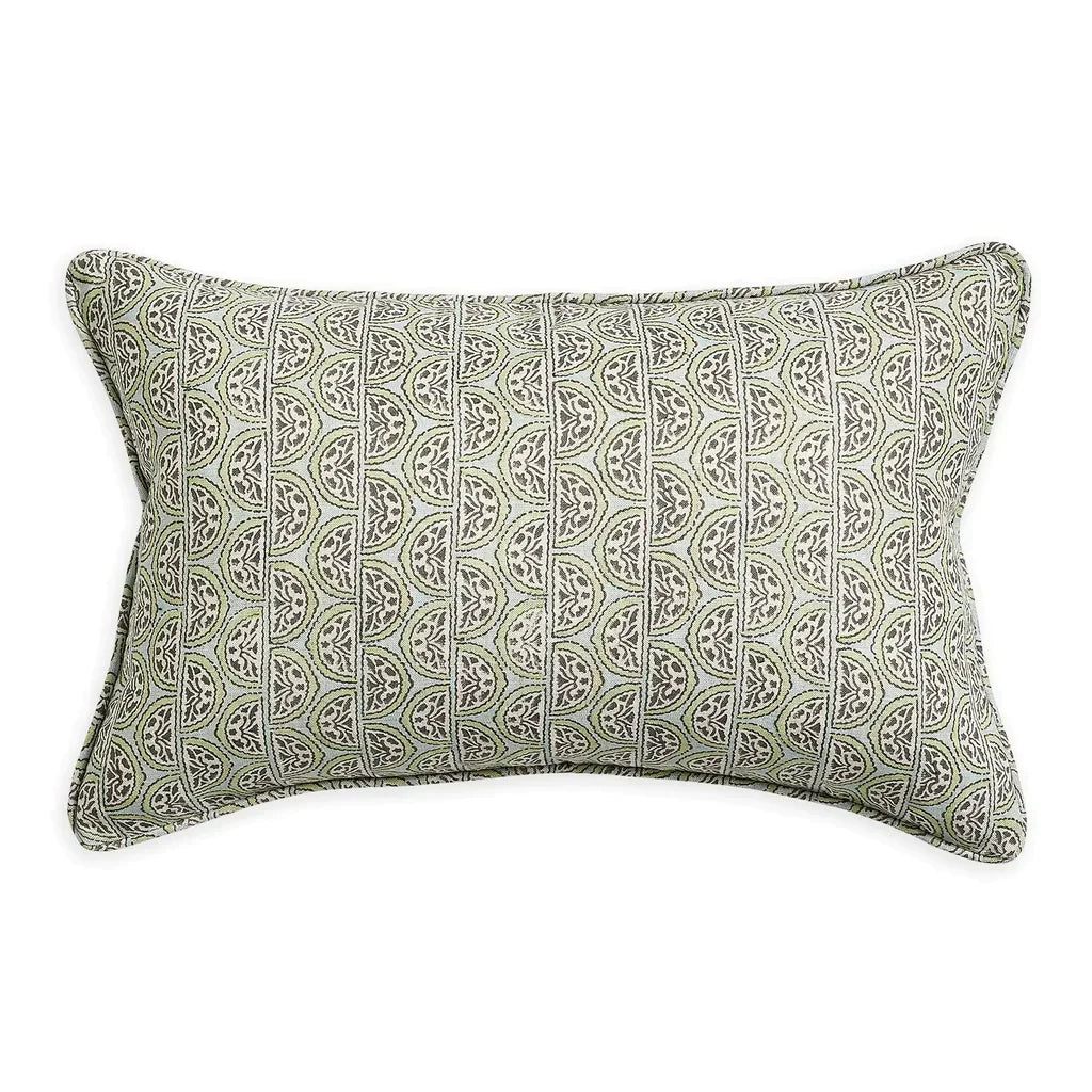 Walter G  Burano Wasabi Linen Cushion | 35 x 55cm available at Rose St Trading Co