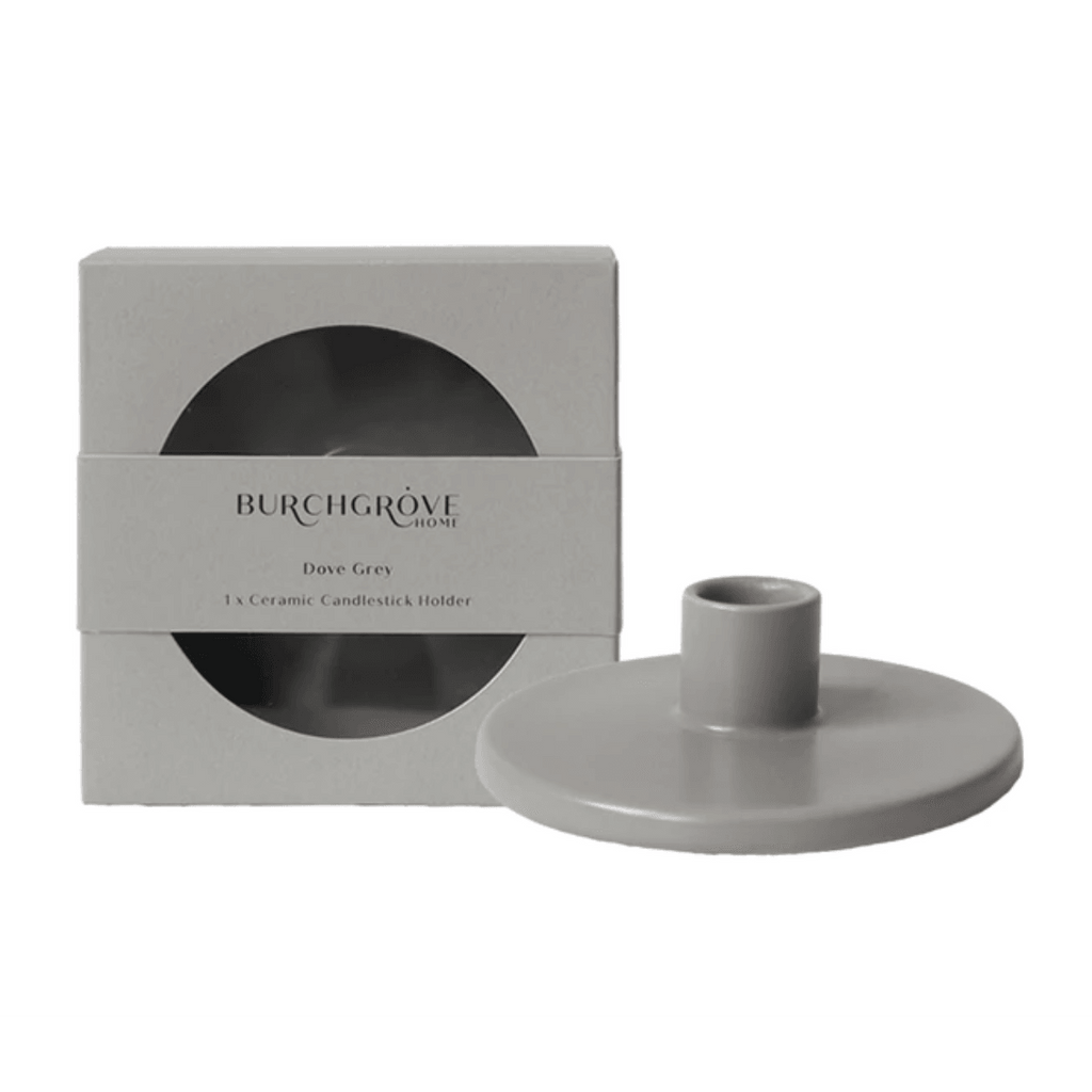 Peppermint Grove  Candlestick Holder | Dove Grey available at Rose St Trading Co