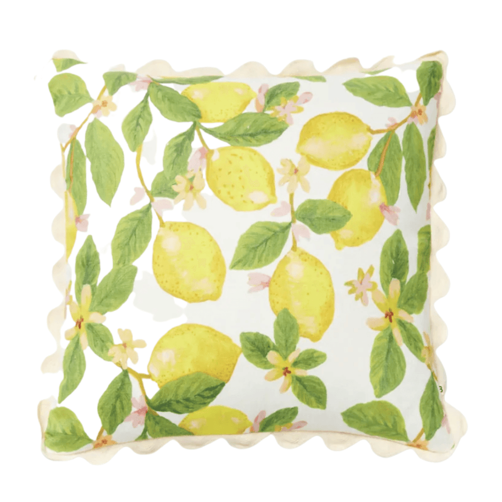 Bonnie and Neil  Capri Yellow Cushion | 50cm available at Rose St Trading Co