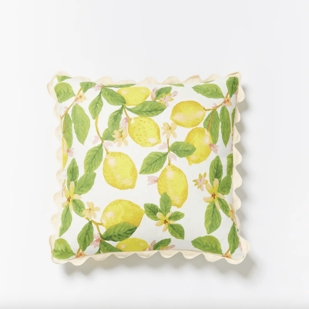 Bonnie and Neil  Capri Yellow Cushion | 50cm available at Rose St Trading Co