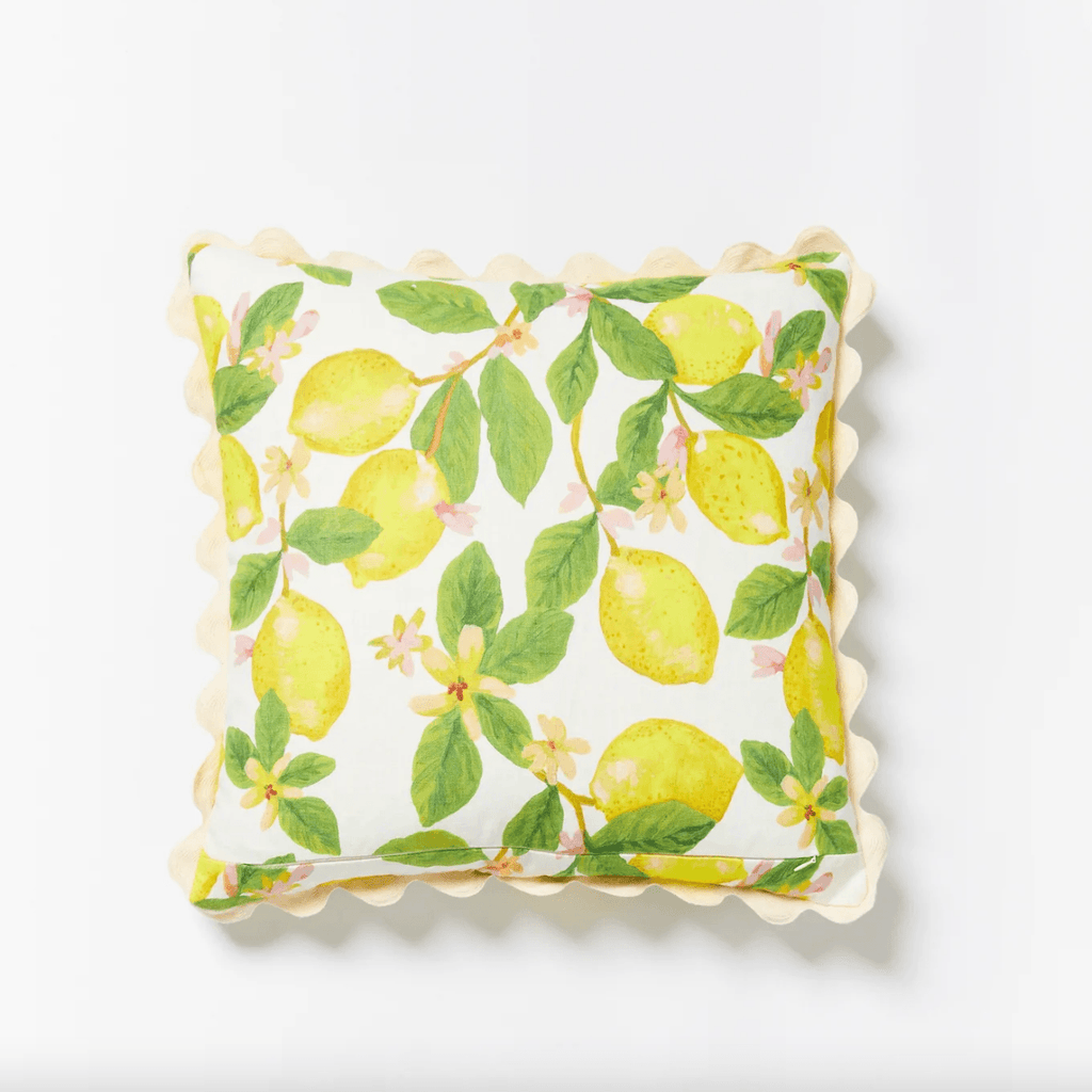 Bonnie and Neil  Capri Yellow Cushion | 50cm available at Rose St Trading Co