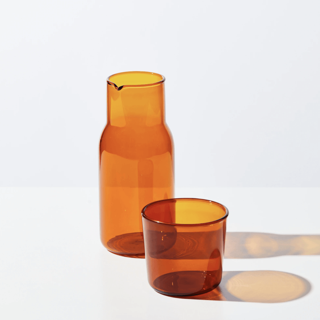 House of Nunu  Carafe and Cup Set | Amber available at Rose St Trading Co