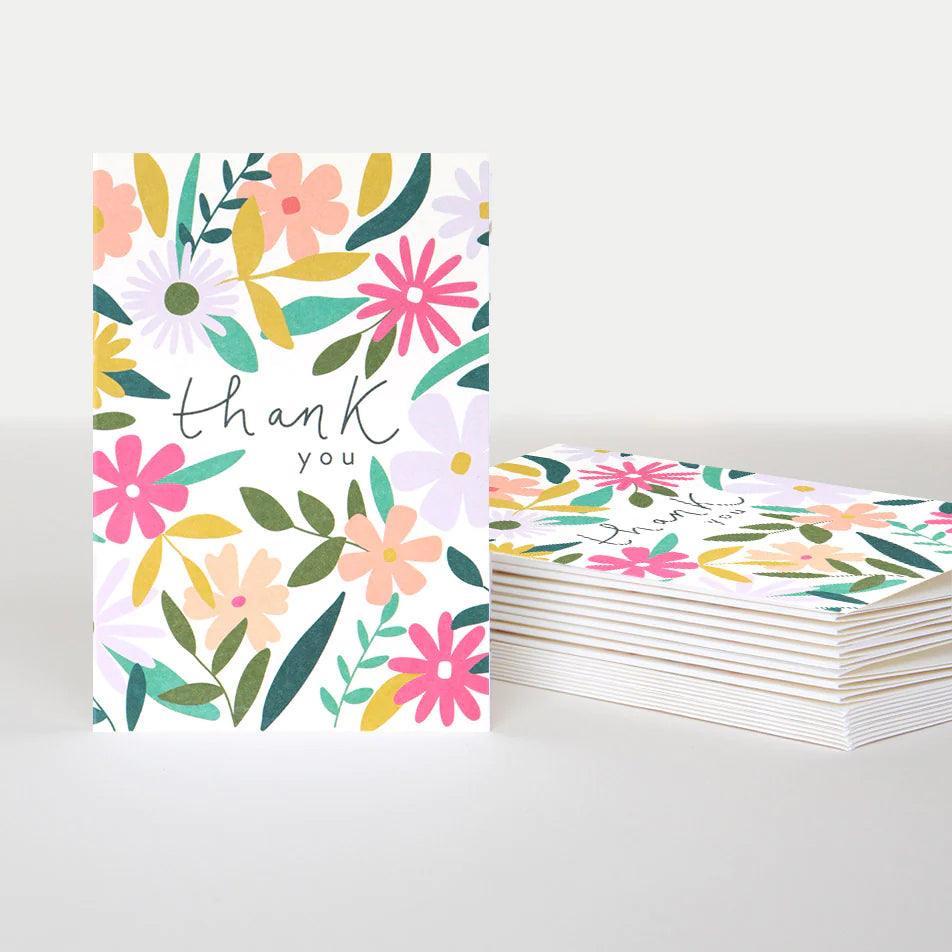 Shop Caroline Gardiner 10 Card Pack | Thank You Flowers by Scarpa ...