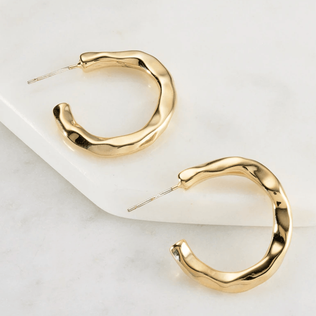 Zafino  Caroline Hoop | Gold available at Rose St Trading Co