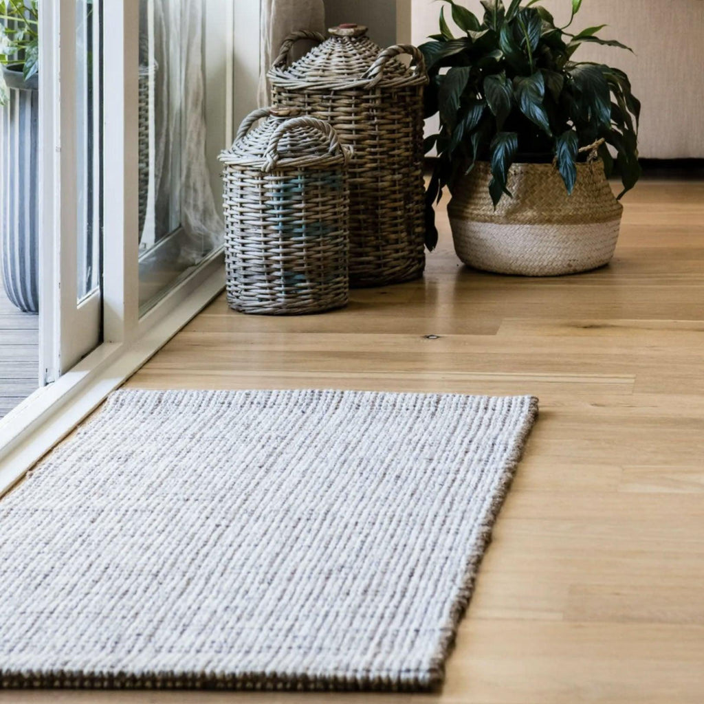 Zebra Home  Carter Wool/Jute Rug available at Rose St Trading Co