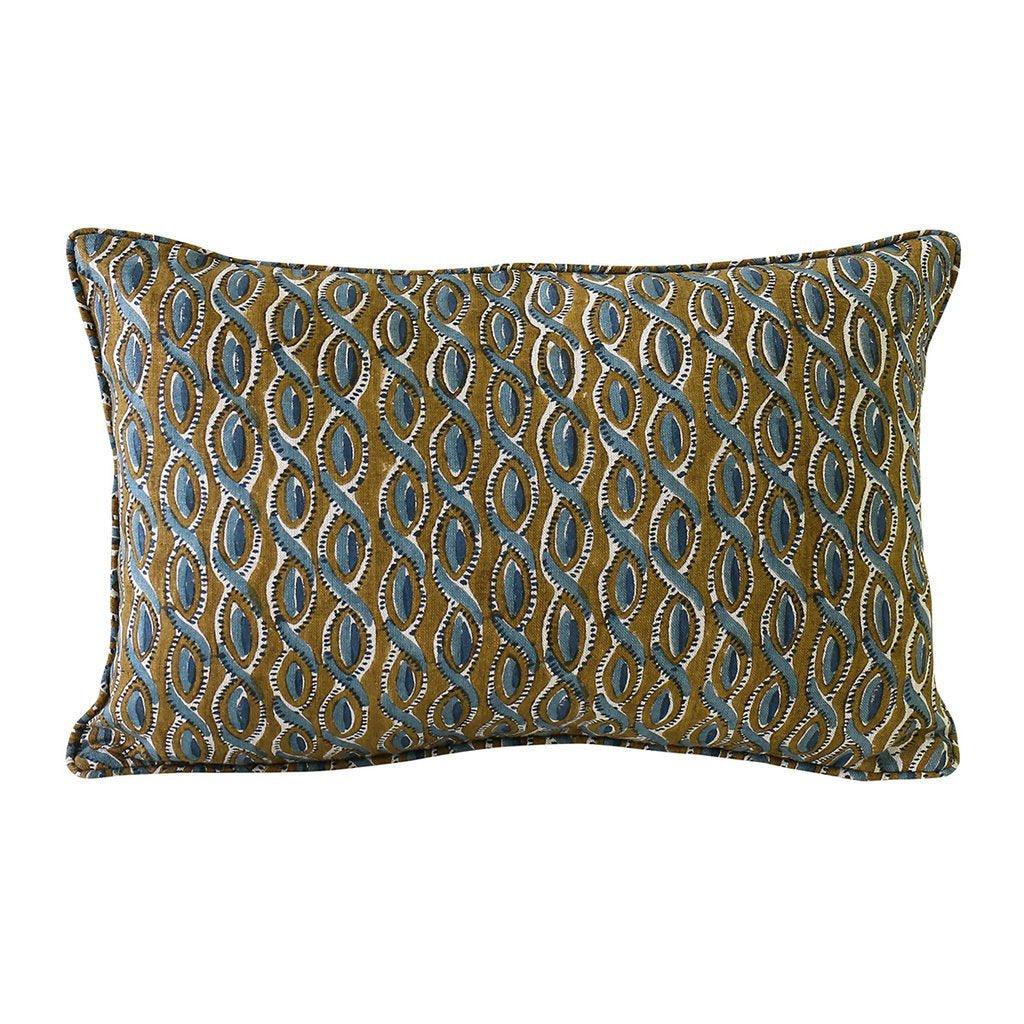 Walter G  Cefalu Tobacco Linen Cushion available at Rose St Trading Co