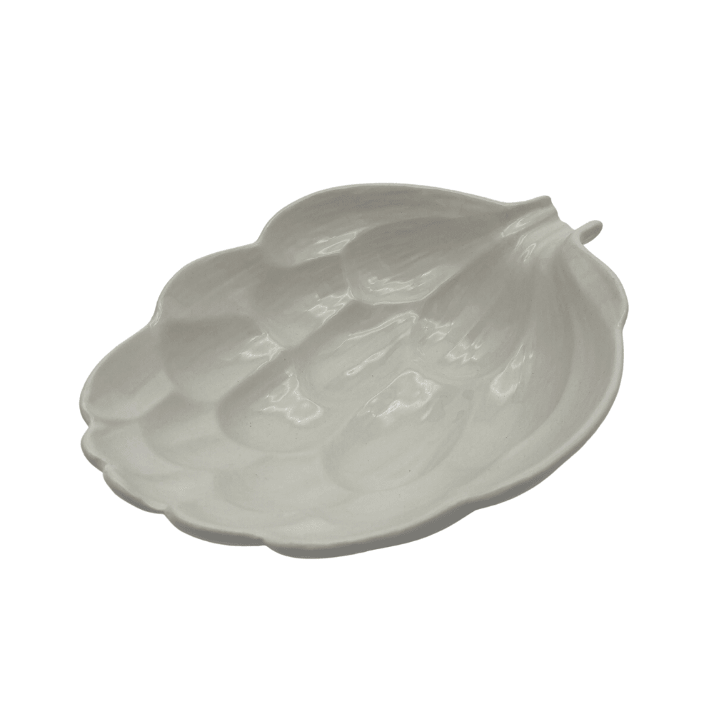 Flair  Ceramic Leaf Bowl | White Large available at Rose St Trading Co