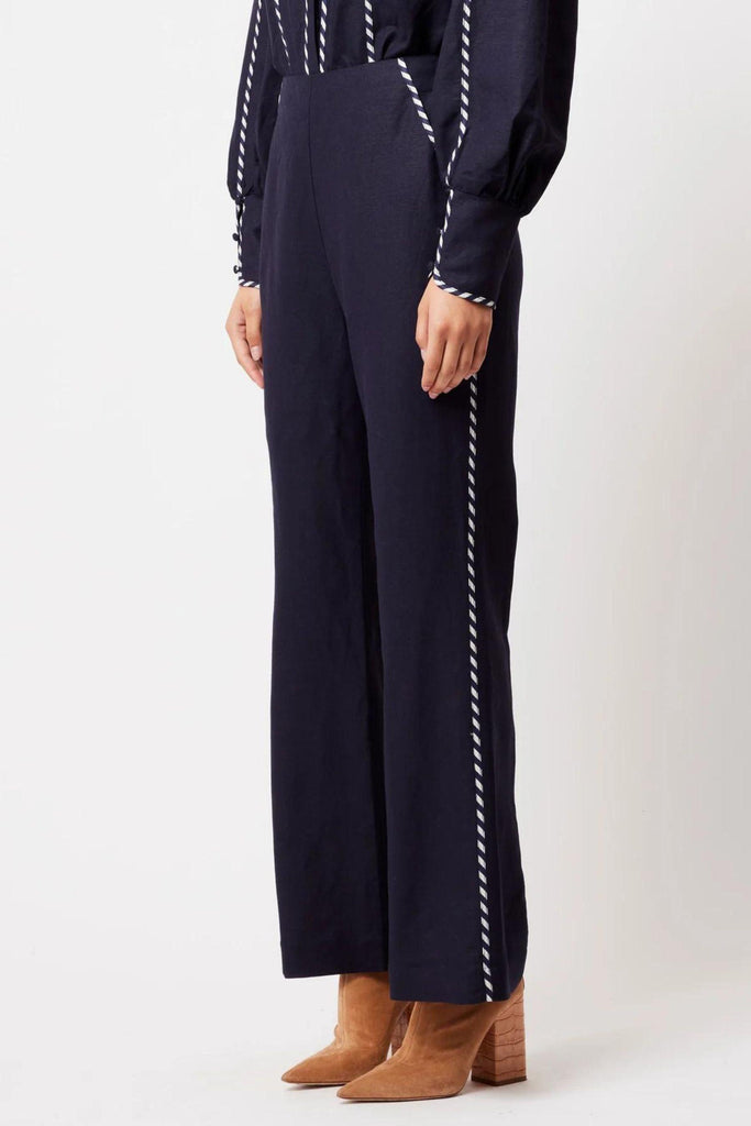 Ceres Wide Leg Pant | Ink by Once Was in stock at Rose St Trading Co