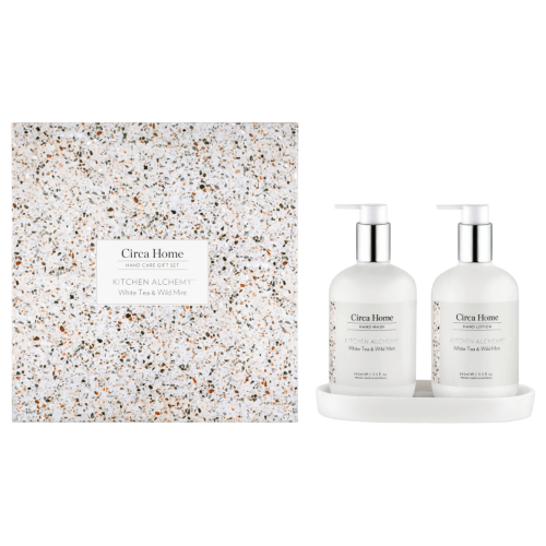 Circa Home  CH Hand Wash + Hand Lotion Set - White Tea + Wild Mint available at Rose St Trading Co