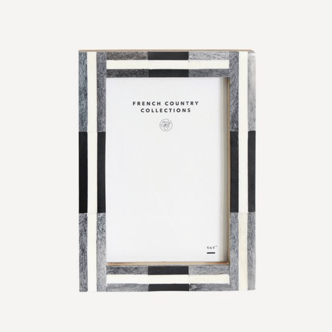 RSTC  Charcoal Stripe Photo Frame | 4 x 6" available at Rose St Trading Co
