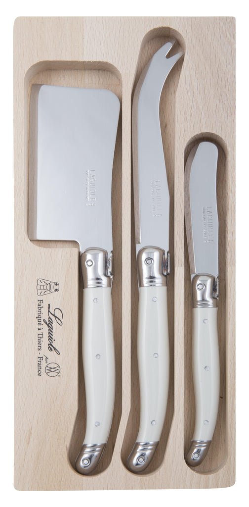 Andre Verdier  Cheese Set |3 Pce White available at Rose St Trading Co