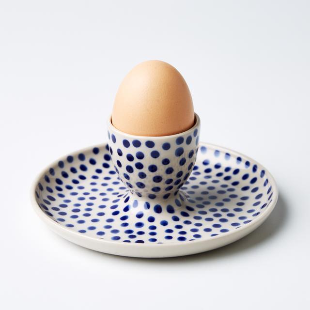 Jones & Co  Chino Egg Cup | Blue Spot available at Rose St Trading Co