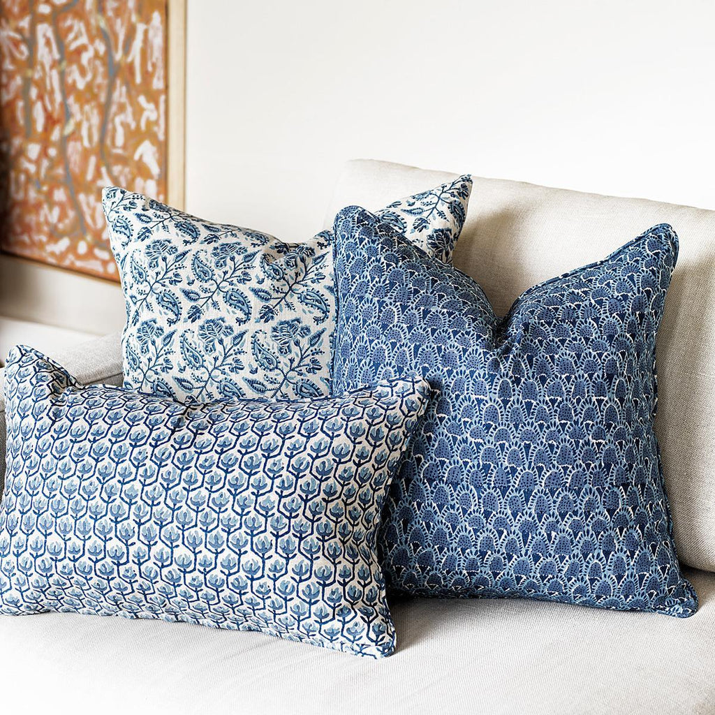 Walter G  Chintz Riviera Linen Cushion | 55x55cm available at Rose St Trading Co