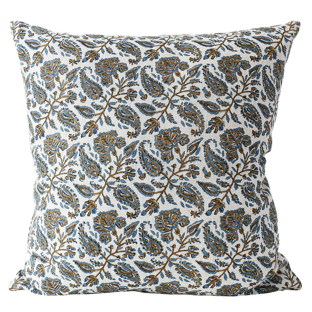 Walter G  Chintz Tobacco Linen Cushion | 55x55cm available at Rose St Trading Co