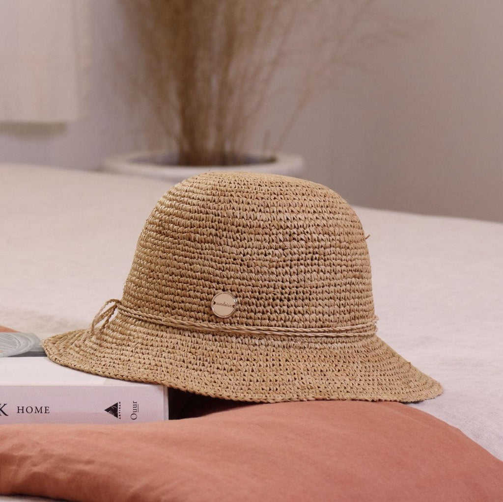 Sundaise  Christina Cloche Hat | Natural available at Rose St Trading Co