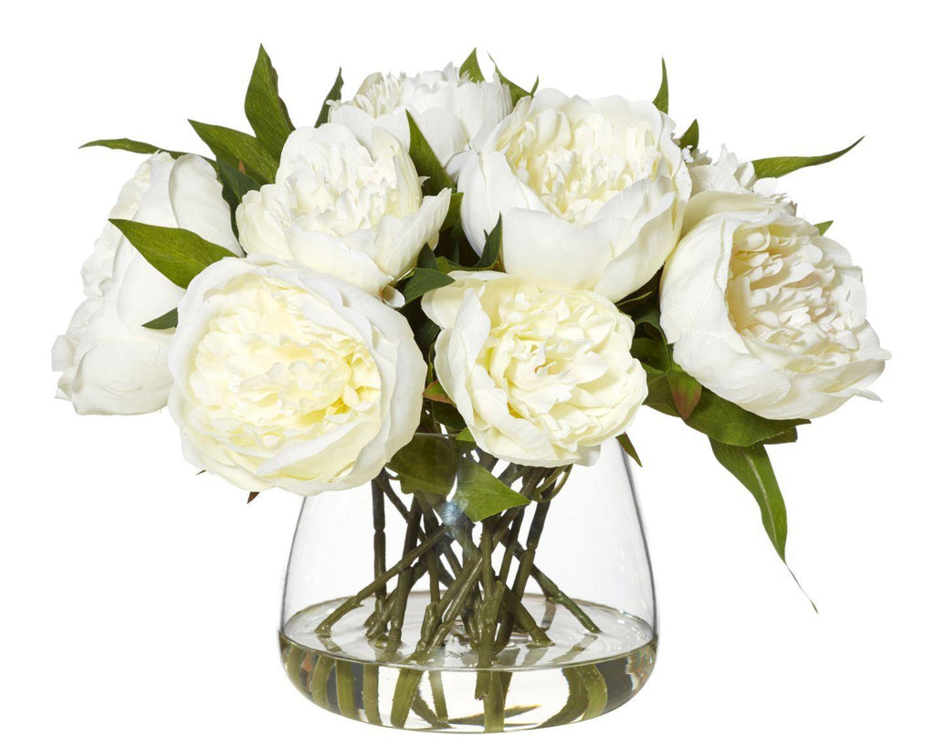 RSTC  Classic Peony Bowl- White available at Rose St Trading Co