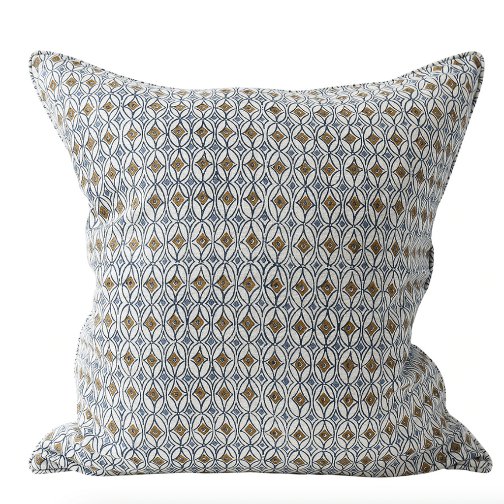 Walter G  Condessa Tobacco Linen Cushion | 55cm x 55cm available at Rose St Trading Co