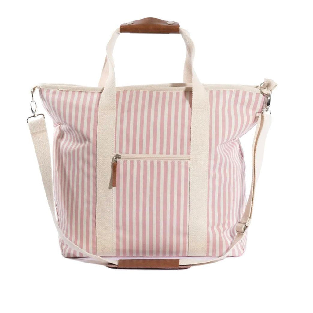 Business & Pleasure Co.  Cooler Tote | Lauren's Pink Stripe available at Rose St Trading Co