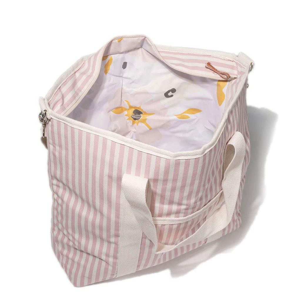 Business & Pleasure Co.  Cooler Tote | Lauren's Pink Stripe available at Rose St Trading Co