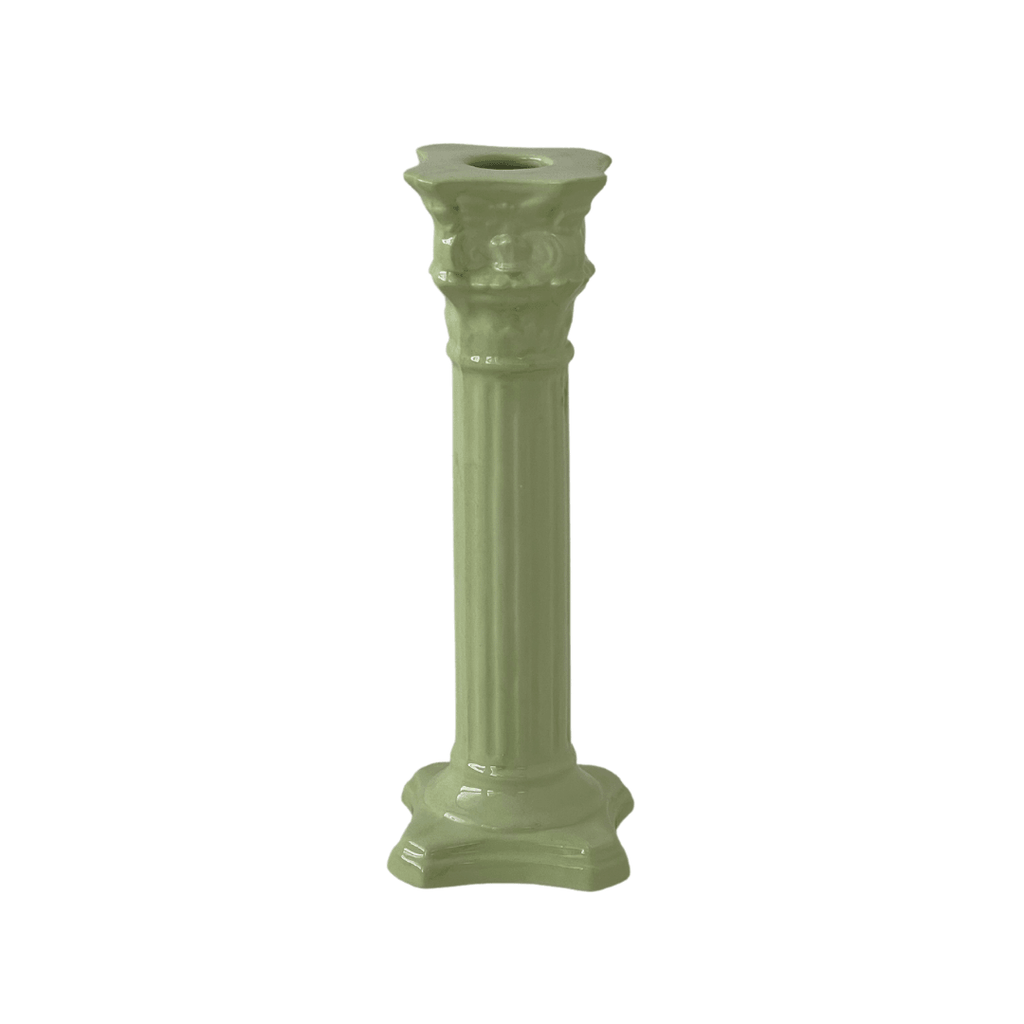 Hanna Rose  Corinthian Candlesticks | Pistachio available at Rose St Trading Co