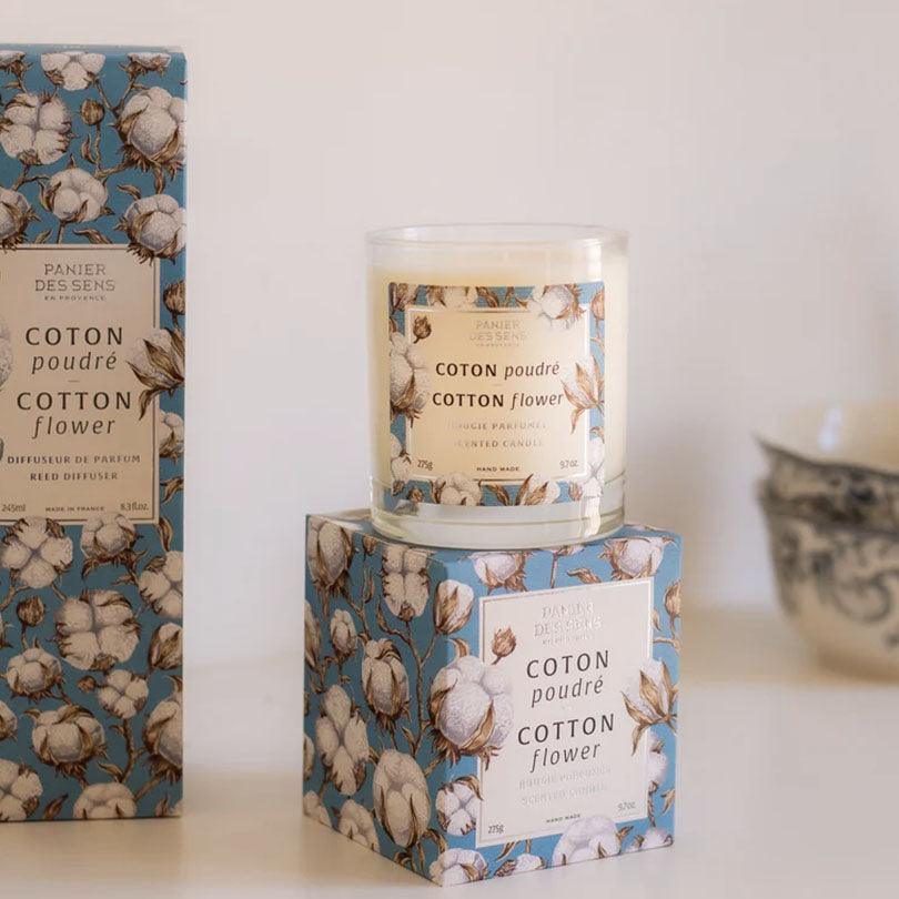 Panier de Sens  Cotton Flower Scented Candle available at Rose St Trading Co