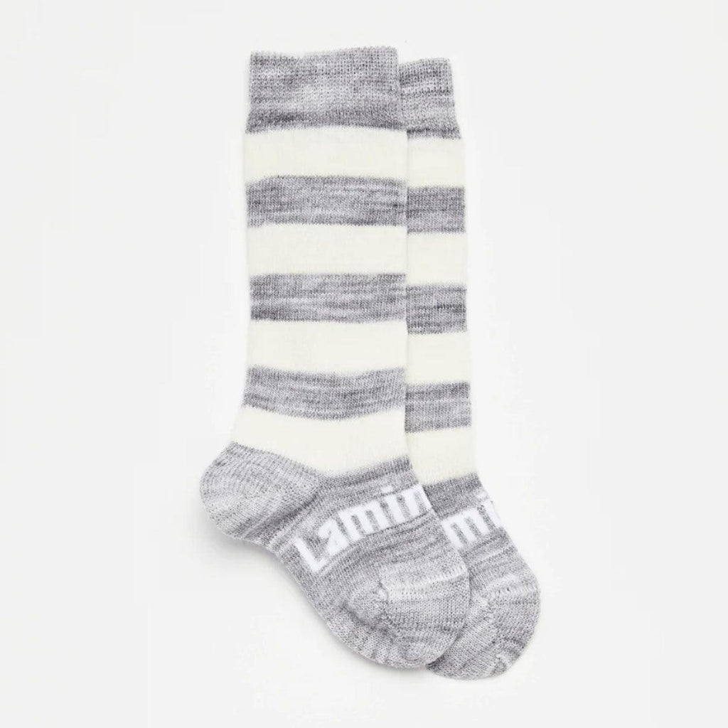 Lamington Socks  Crew Socks | Pebble 0-3mths available at Rose St Trading Co