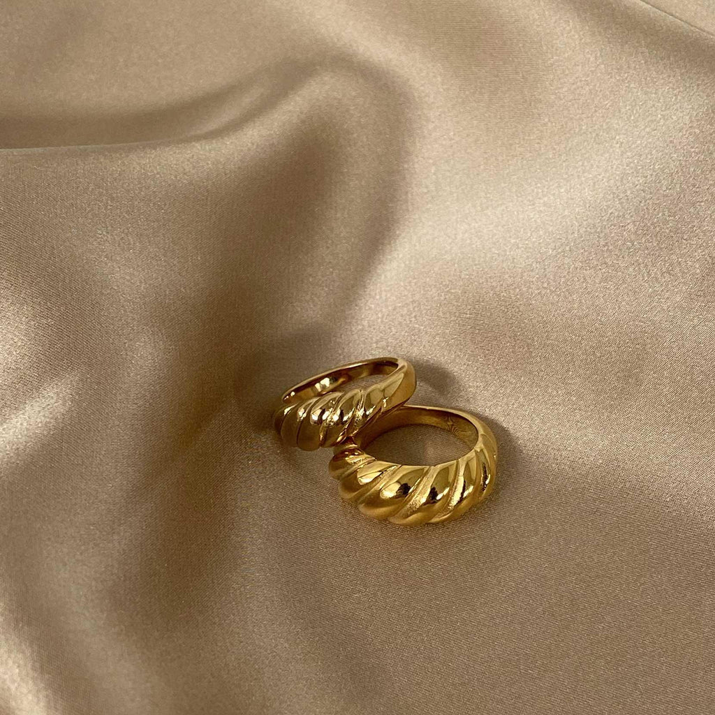 RSTC  Croissant Ring Gold | Fine available at Rose St Trading Co