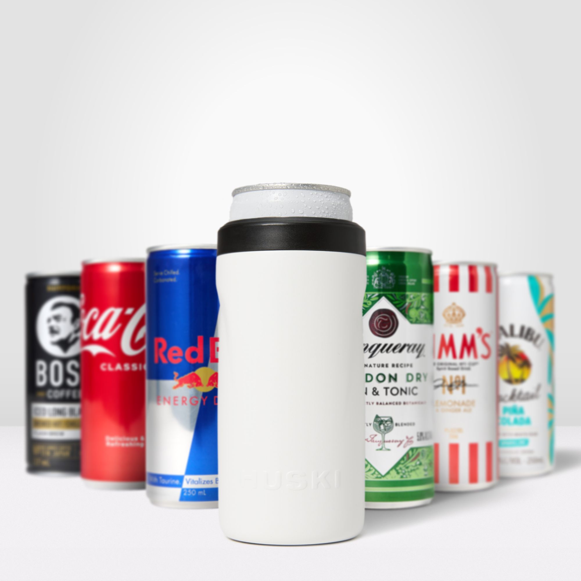 Huski Slim Can Cooler | White