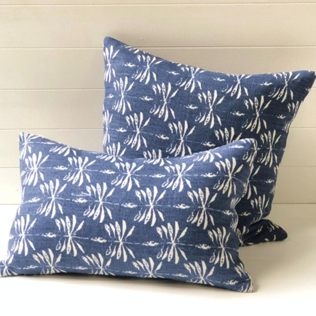 RSTC  Datepalm Cushion |Blue available at Rose St Trading Co