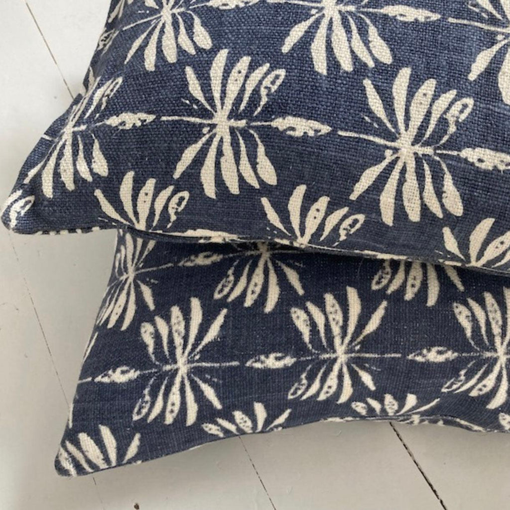 RSTC  Datepalm Cushion |Blue available at Rose St Trading Co