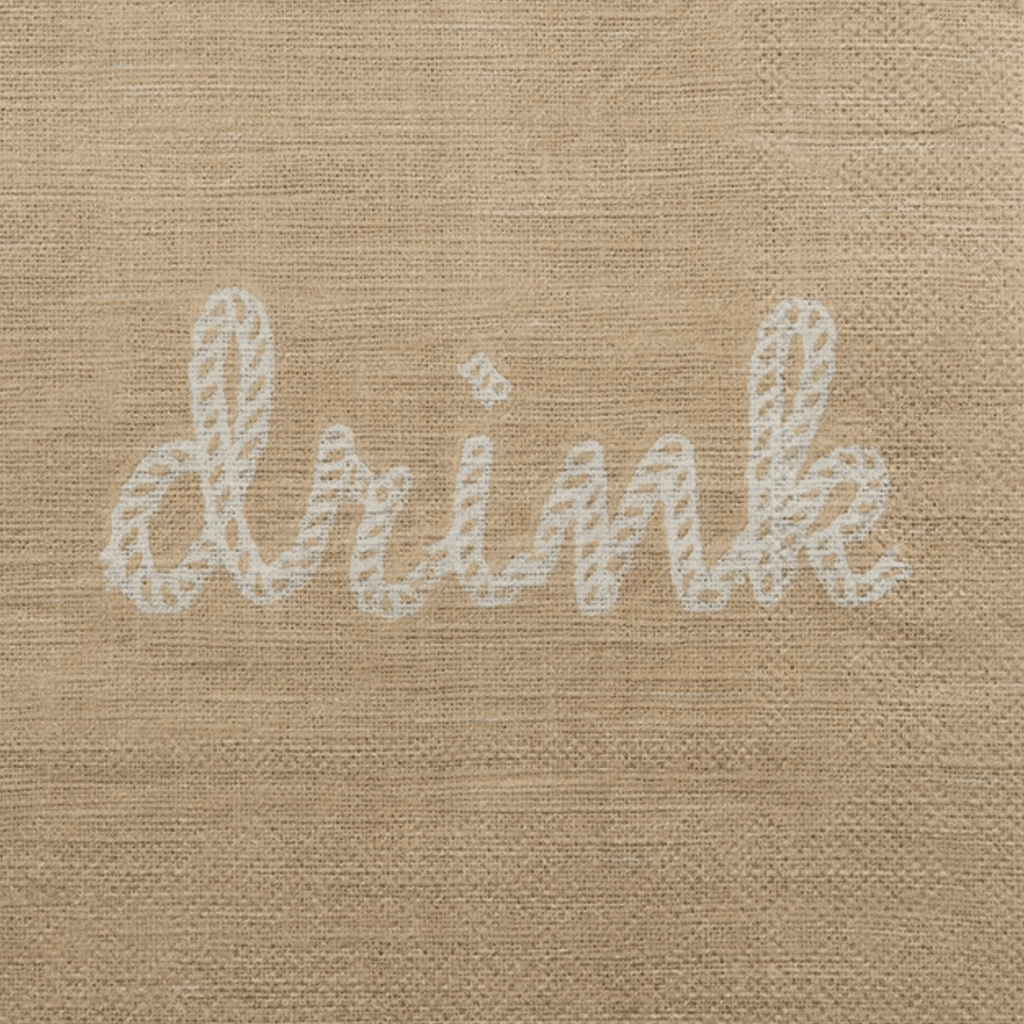RSTC  Drink Napkin Taupe 20pck available at Rose St Trading Co